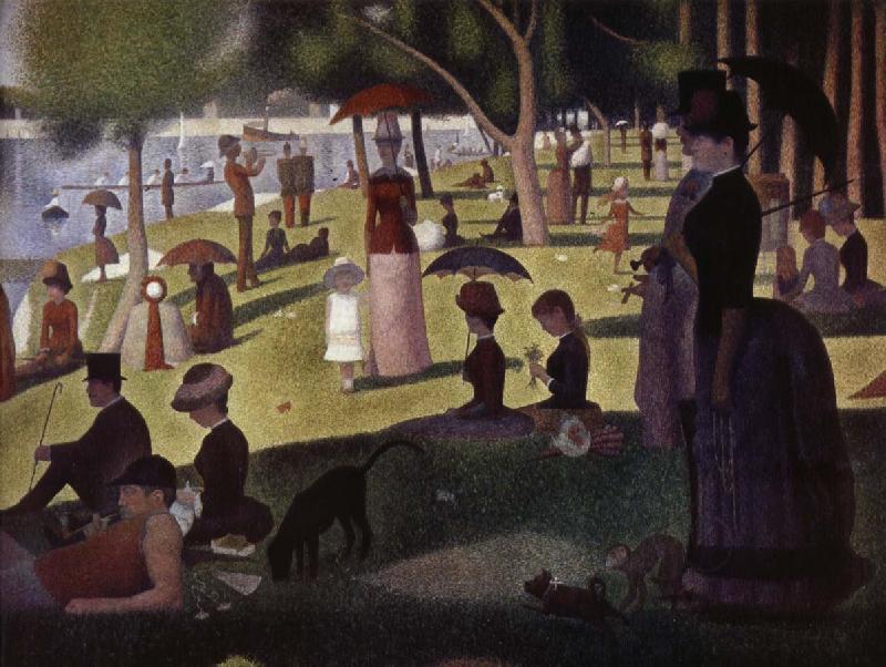 Georges Seurat en sondagseftermiddag pa on la grande jatte oil painting image